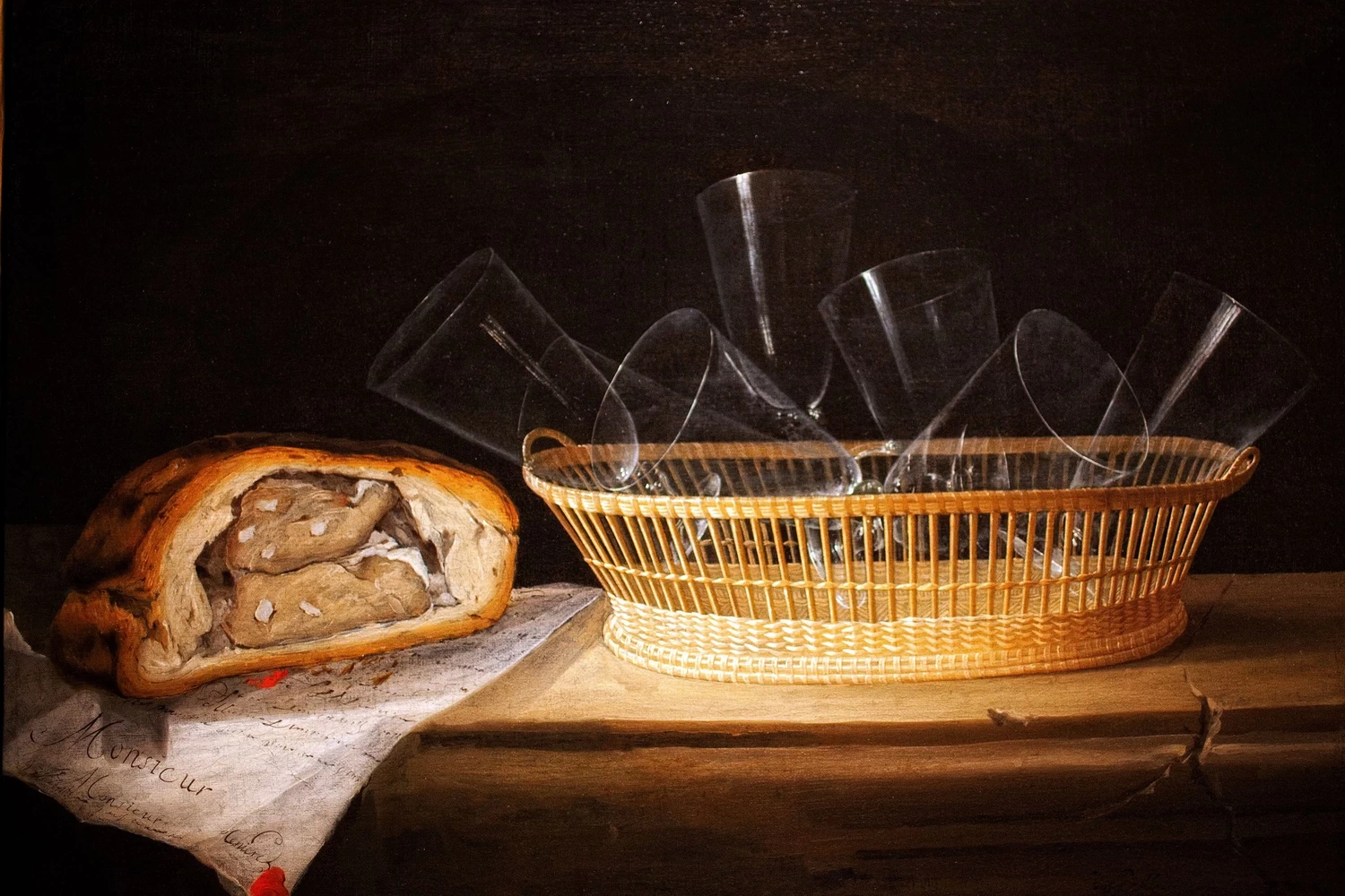 Cesto di bicchieri e paté - Musée de l'Oeuvre de Notre Dame, Strasbourg